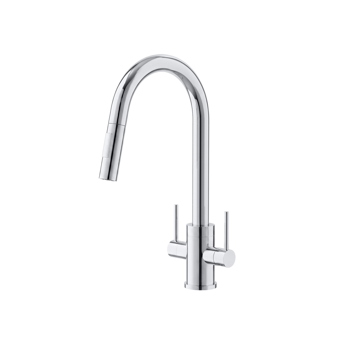 Double Handle Pull Down Kitchen Faucet