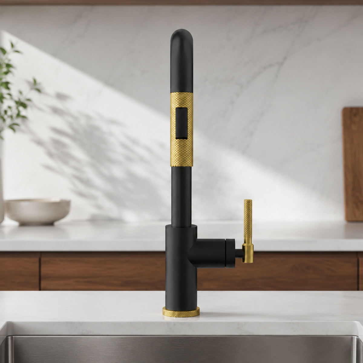 Single Handle Pull-Down Kitchen Faucet