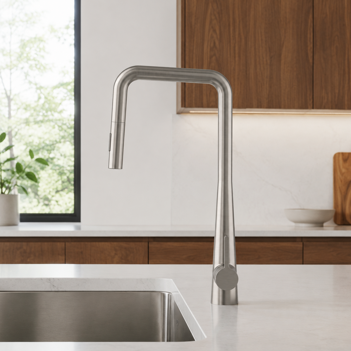 Single Handle Pull-Down Kitchen Faucet