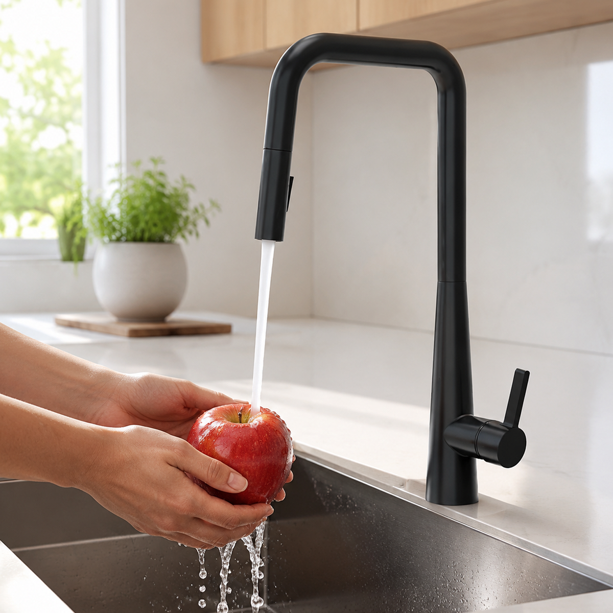 Single Handle Pull-Down Kitchen Faucet