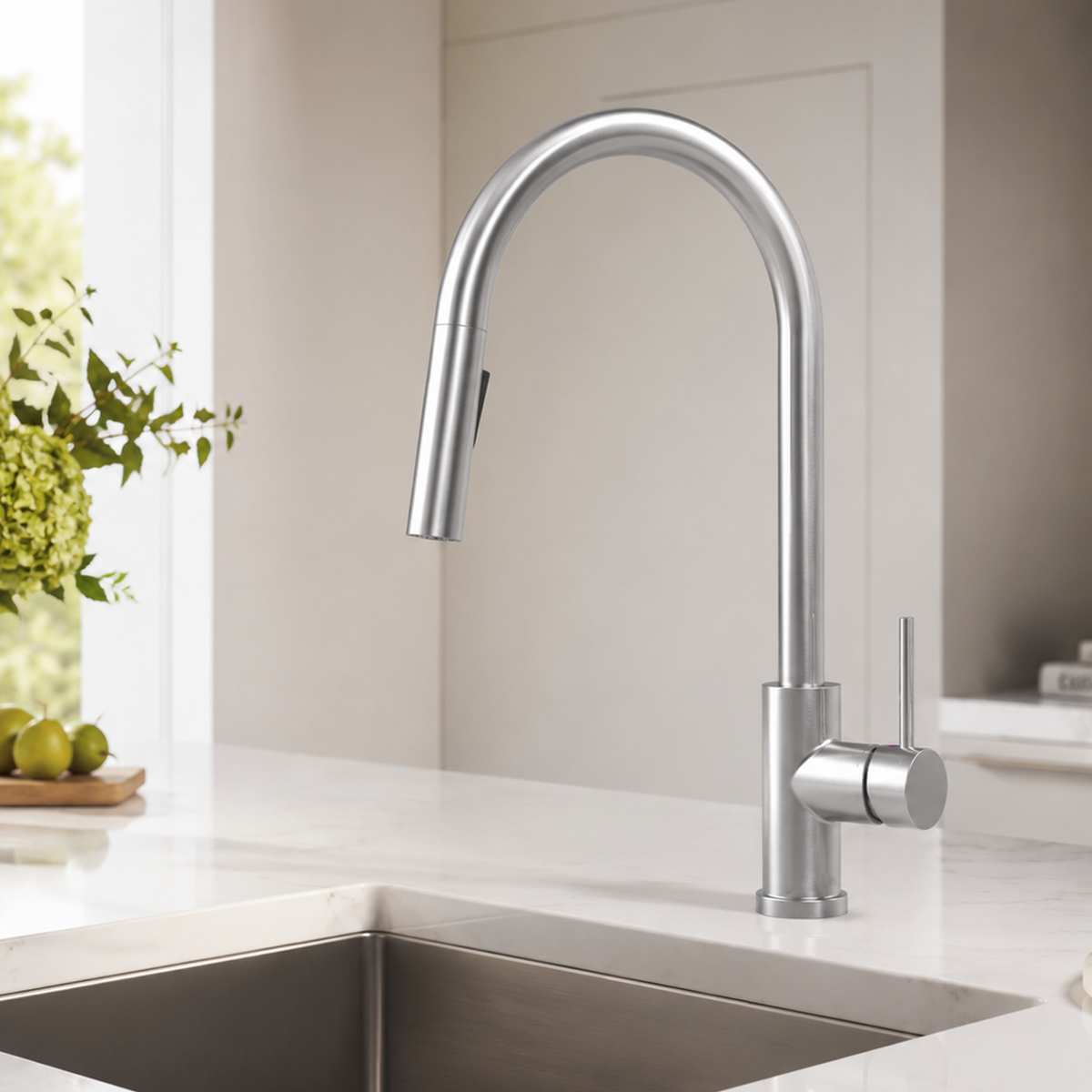 Single Handle Pull-Down Kitchen Faucet